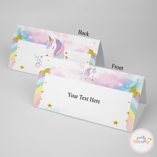 Unicorn Food Tags - Set of 12