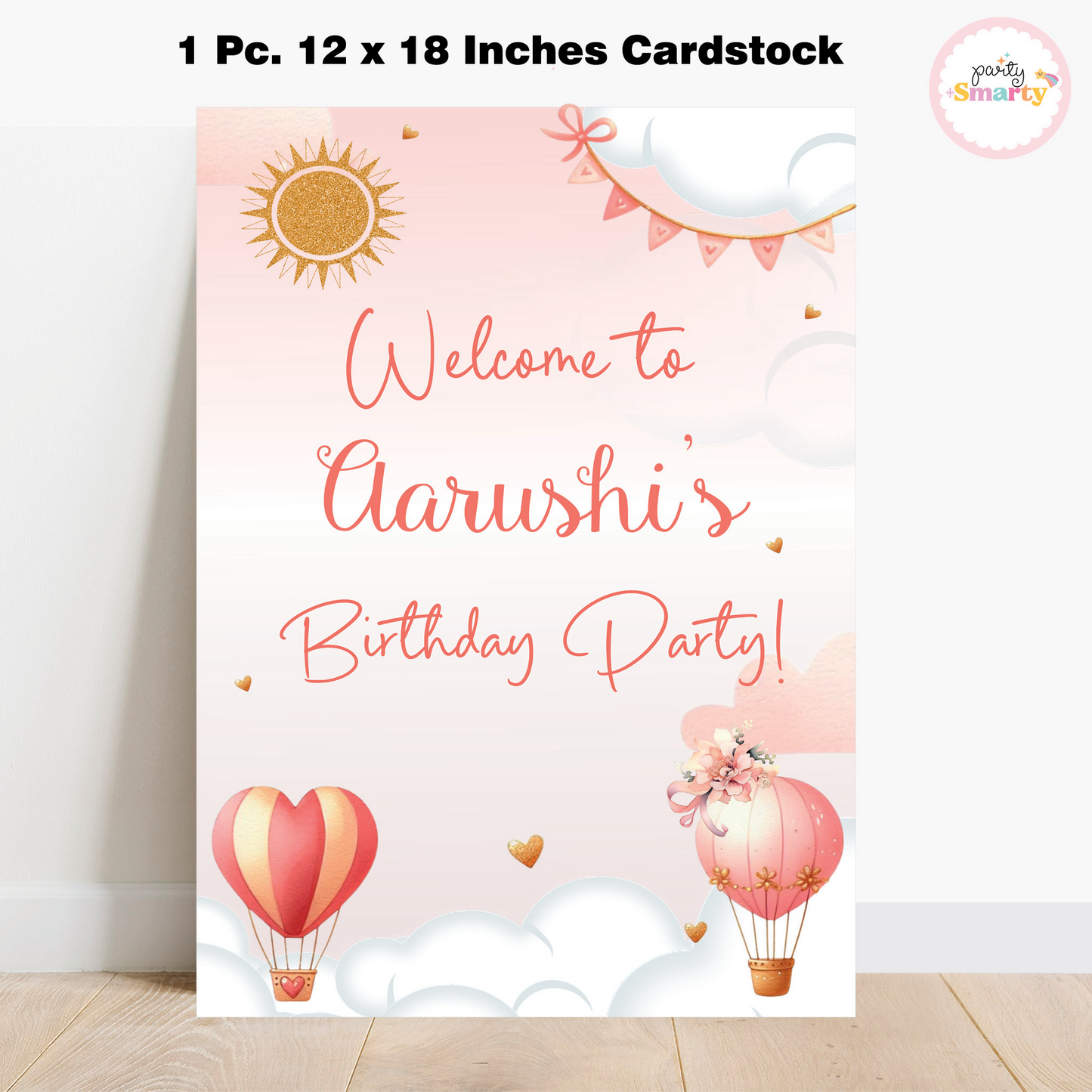 Hot Air Balloon Pink Smarty Saver 90 Piece Combo