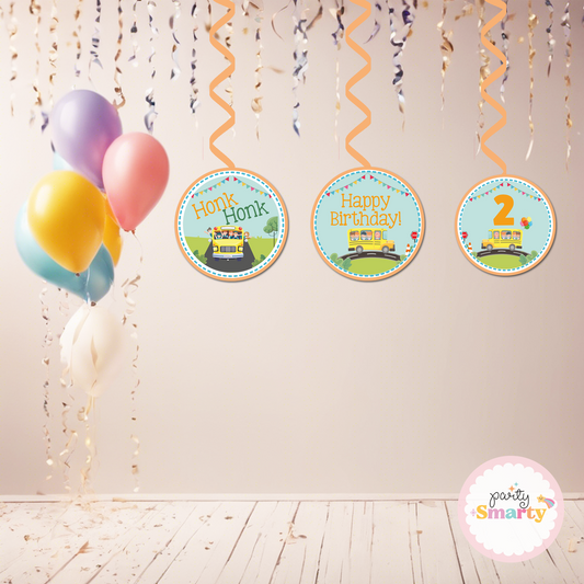 Wheels on the bus Danglers - Set of 6