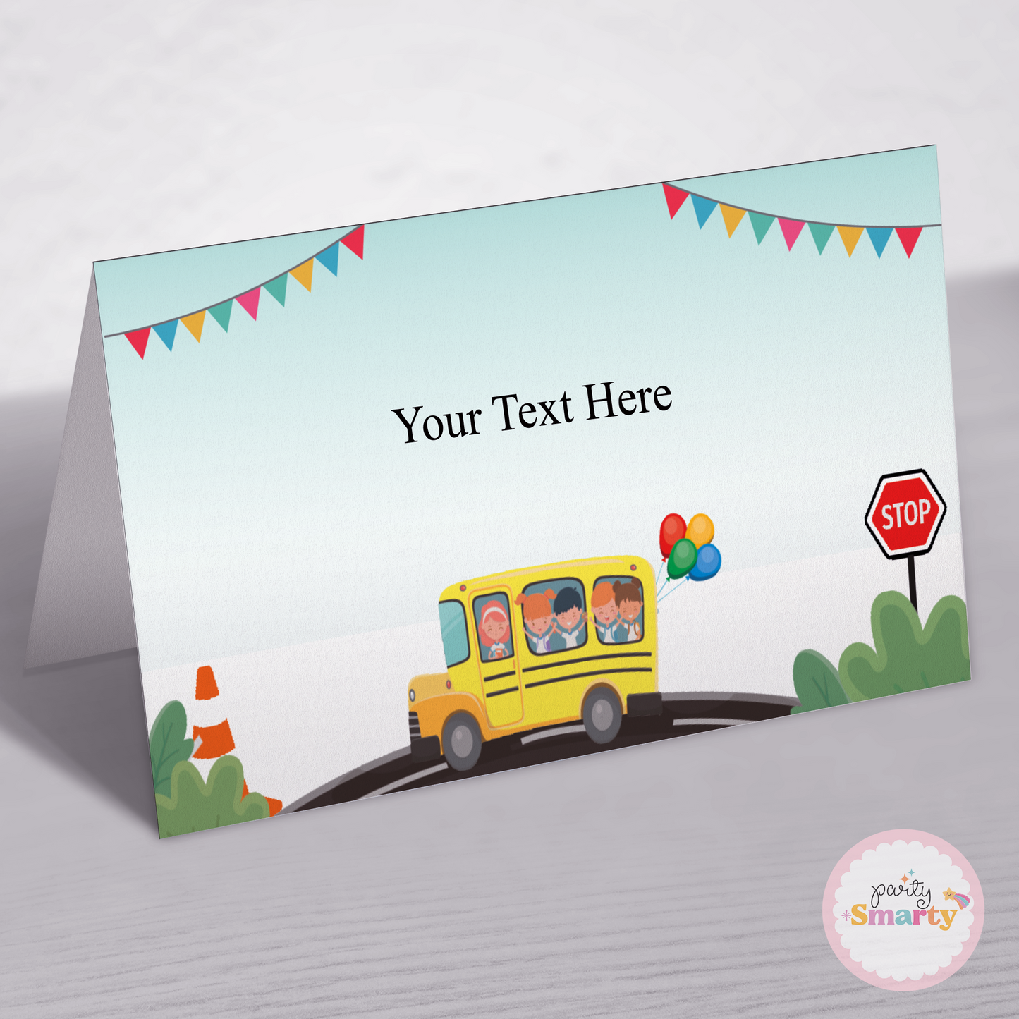 Wheels on the bus Food Tags - Set of 12