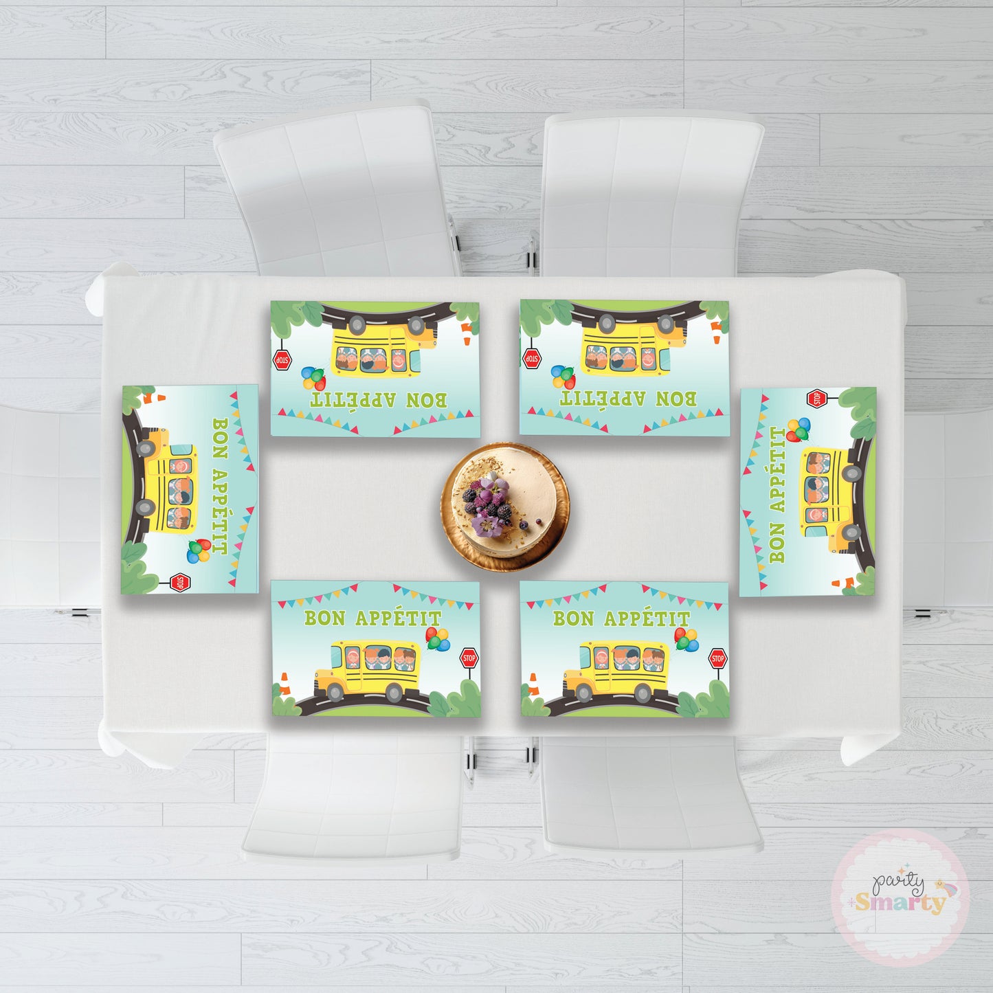 Wheels on the bus Table Mats - Set of 6