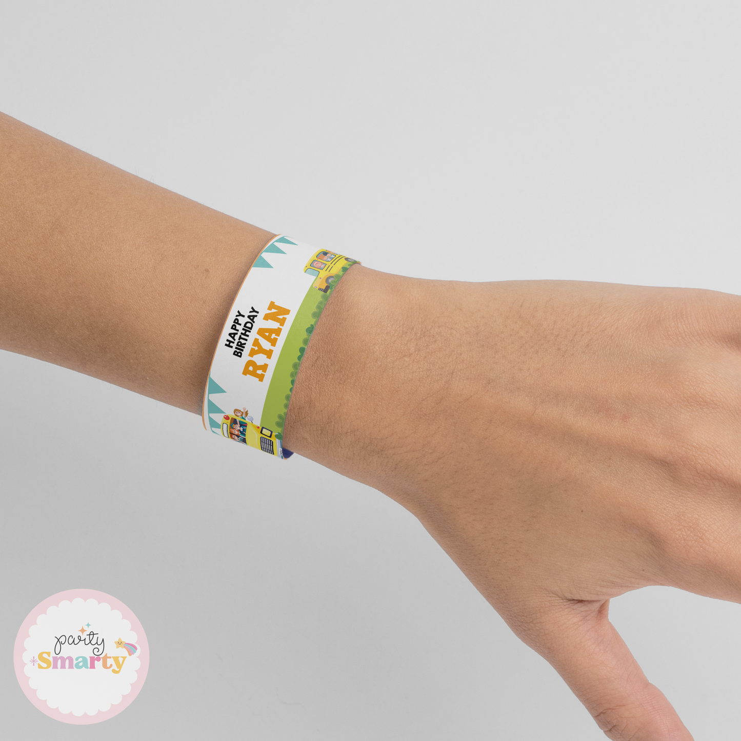 Wheels on the bus Wrist Bands - Set of 10