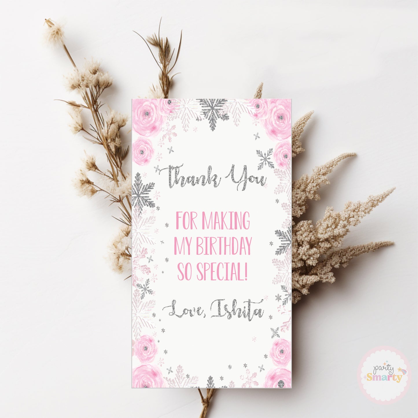 Winter Wonderland Thank You Tags - Set of 22