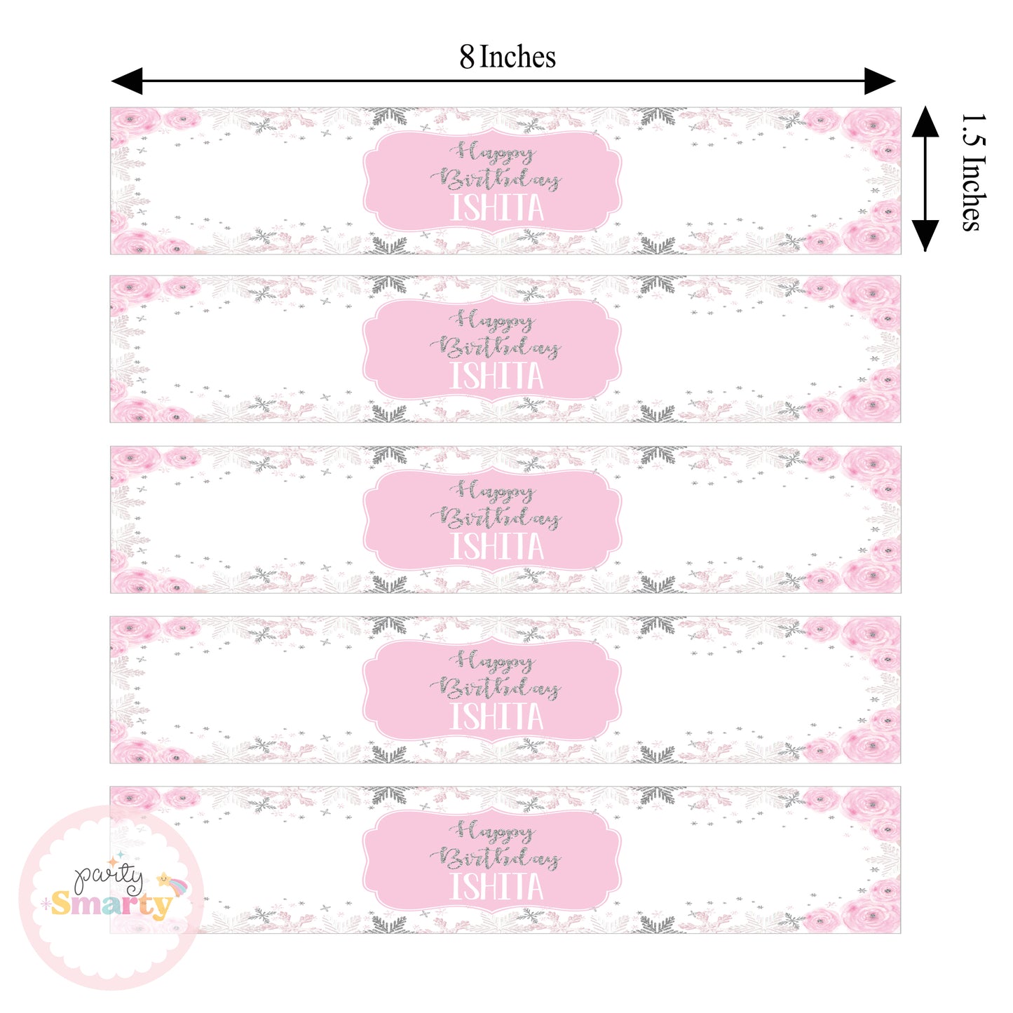 Winter Wonderland Wrist Bands - Set of 10