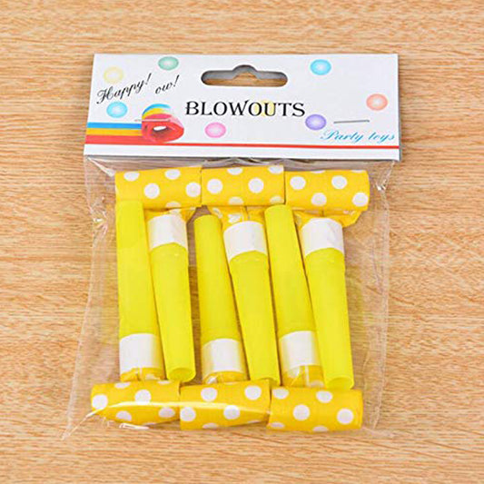 Whistle Blowouts Yellow (Set of 10)