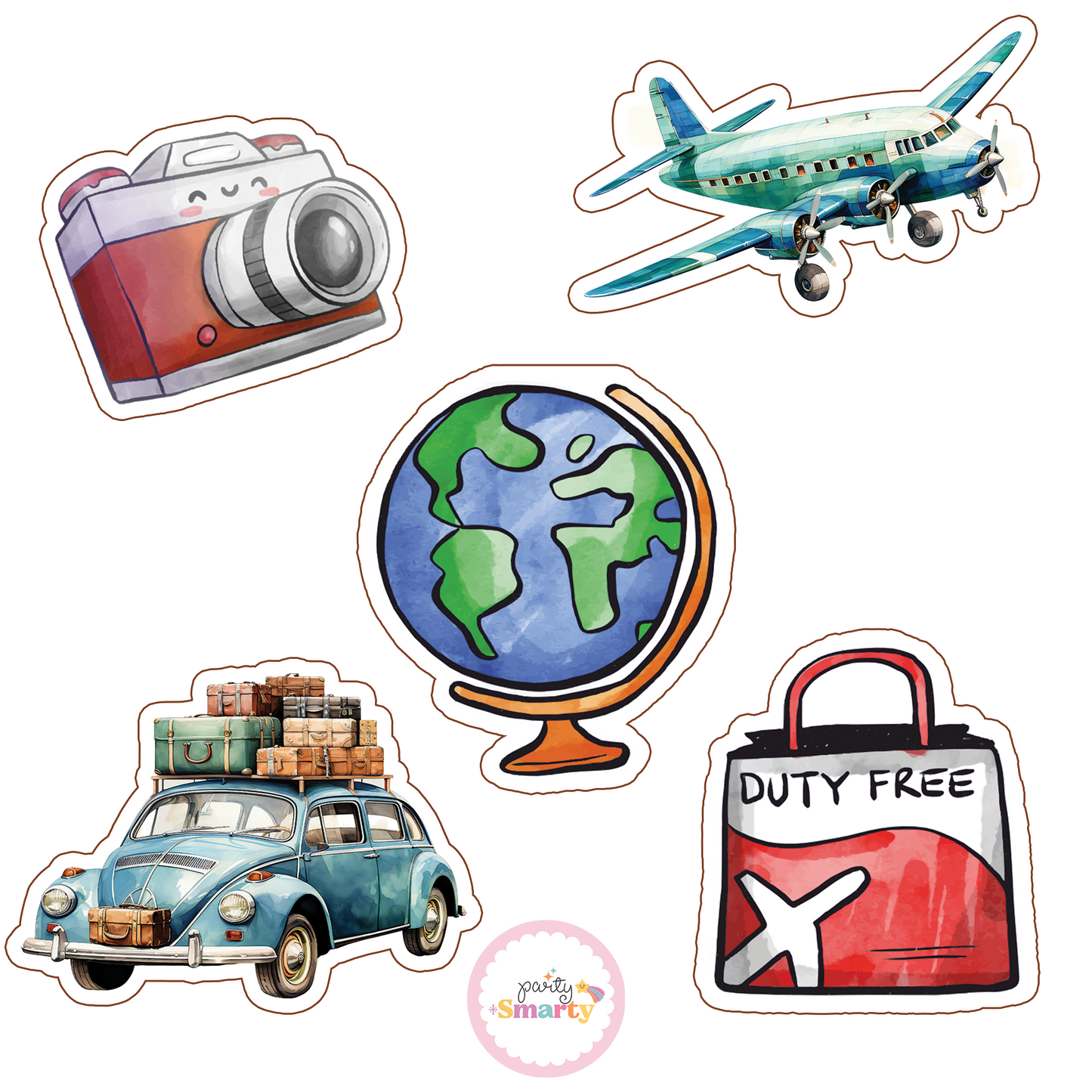 Around the World Boy Cutouts