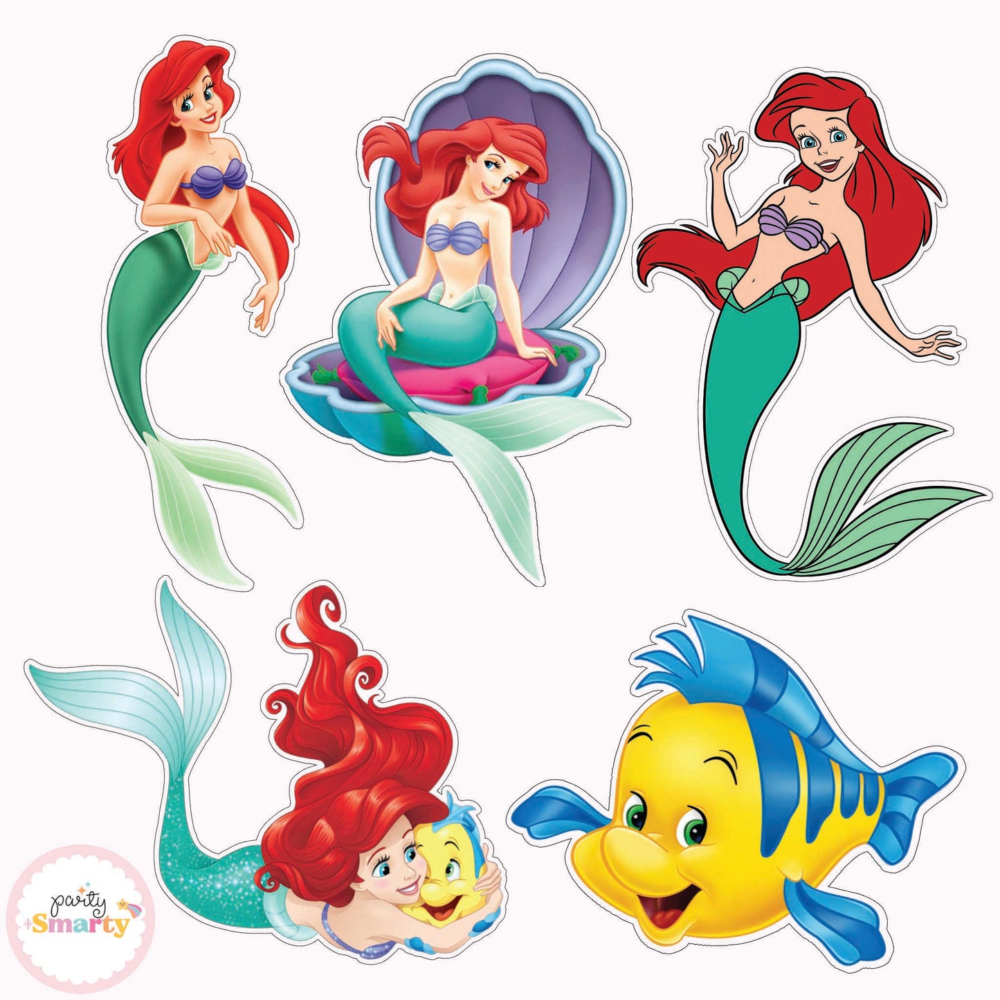 Ariel Mermaid Cutouts