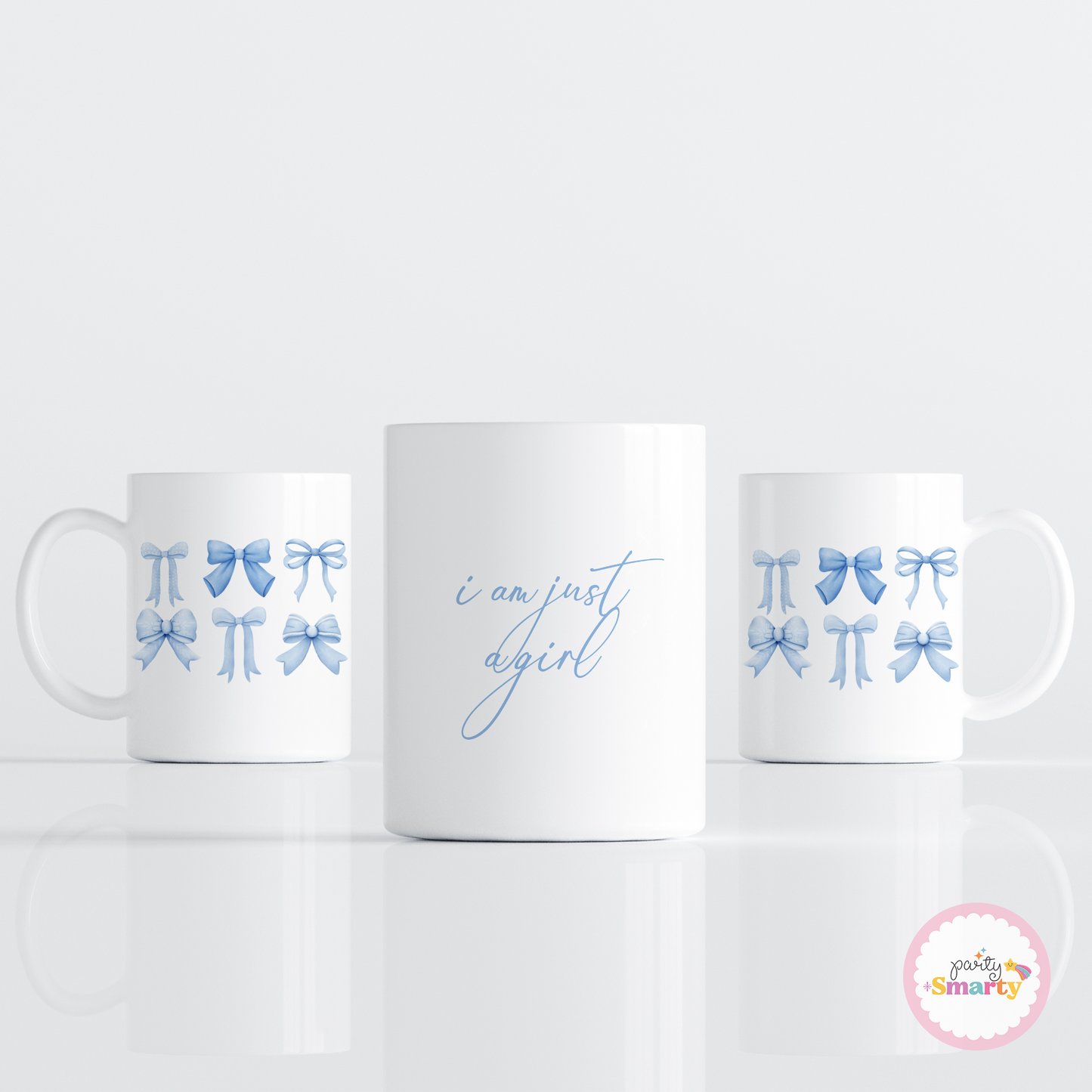Blue Coquette Bow Mug