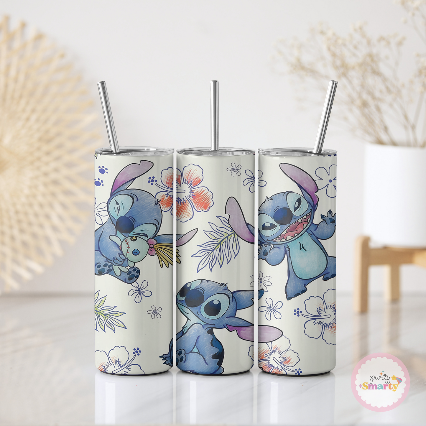 Cute Stitch Skinny Tumbler