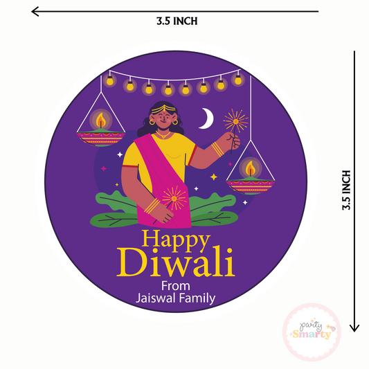 Fancy Diwali Tags - Set of 22 Cards