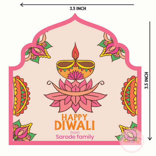Elegant Diwali Tag - Set of 22 Cards
