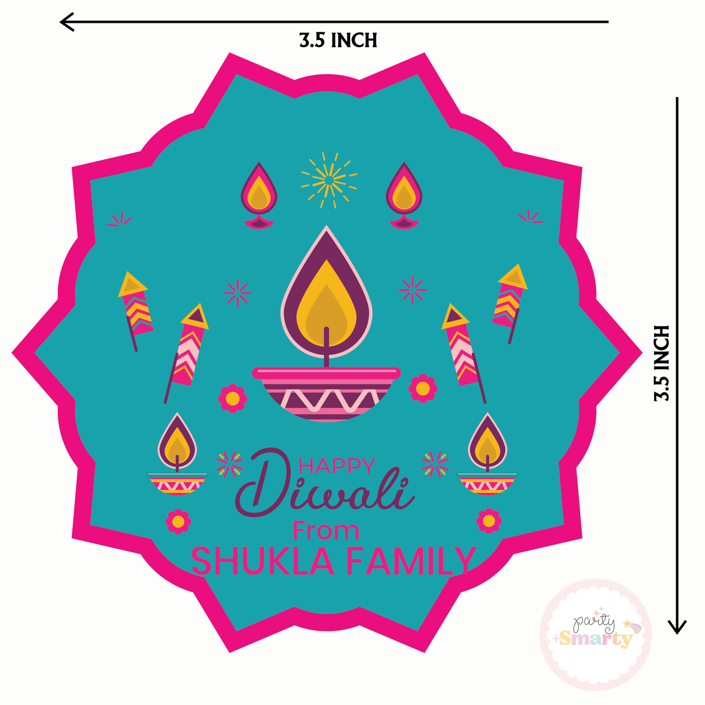 Aesthetic Diwali Tags - Set of 22 Cards