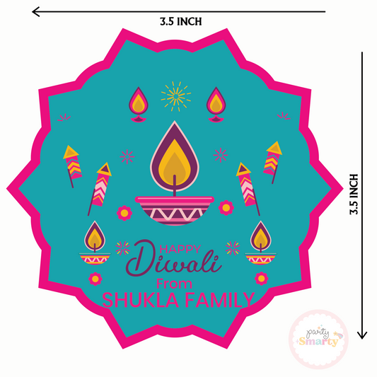 Aesthetic Diwali Tags - Set of 22 Cards