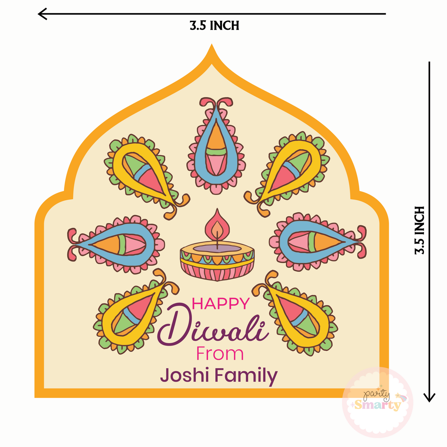 Classy Diwali Tags - Set of 22 Cards