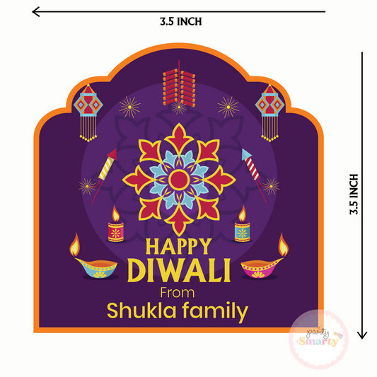 Graceful Diwali Tags - Set of 22 Cards