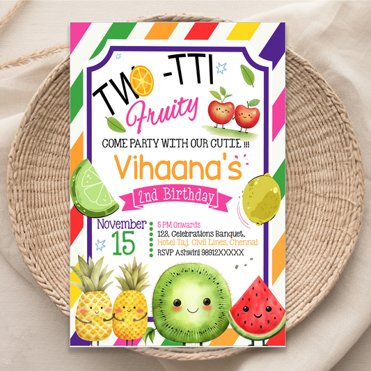 Tooty Fruity Invite