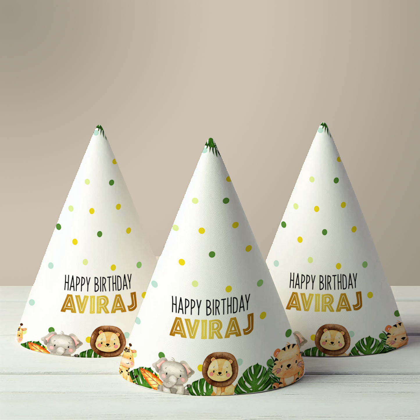 Jungle Party Hat (Set of 10)