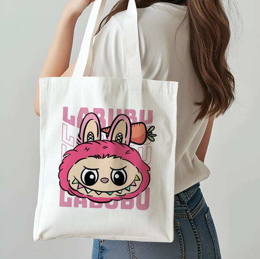 Labubu Pink Tote Bag