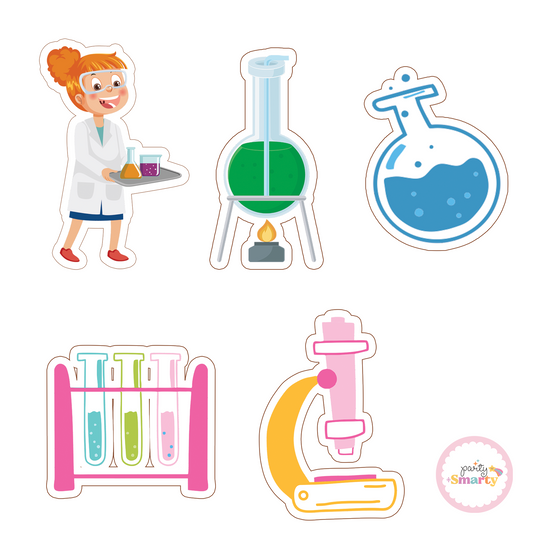 Mad Scientist Girl Cutouts