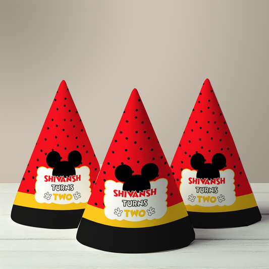 Mickey Mouse Party Hat (Set of 10)