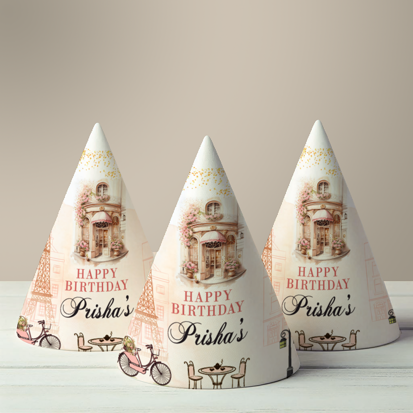 Paris Party Hat (Set of 10)