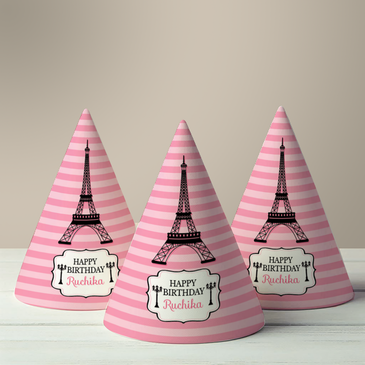 Paris Kiddie Party Hat (Set of 10)