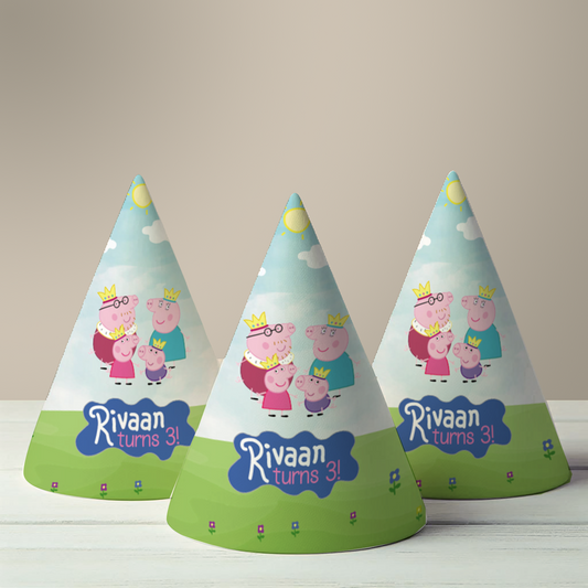 Peppa Pig Party Hat (Set of 10)