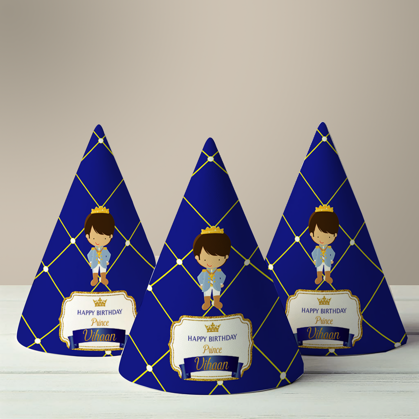 Prince Party Hat (Set of 10)