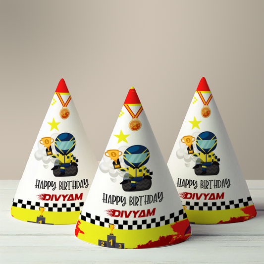Race Car Party Hat (Set of 10)