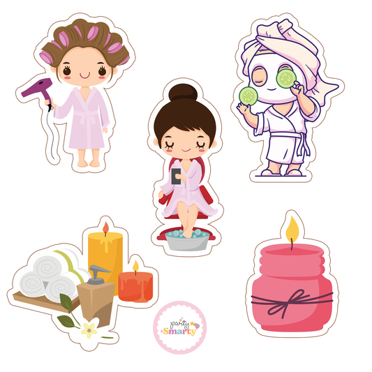 Spa Party Cutouts