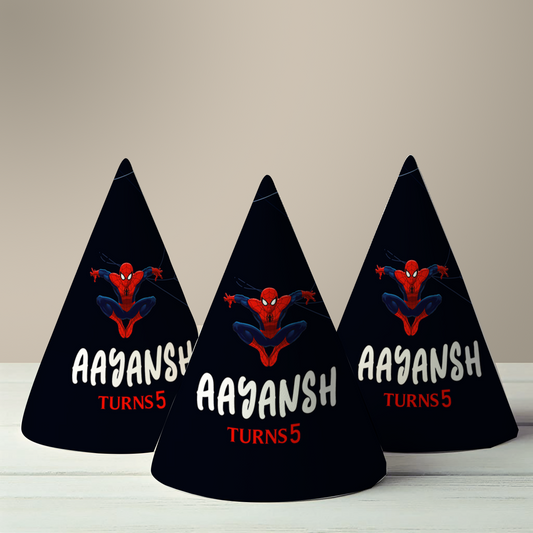Spiderman Party Hat (Set of 10)