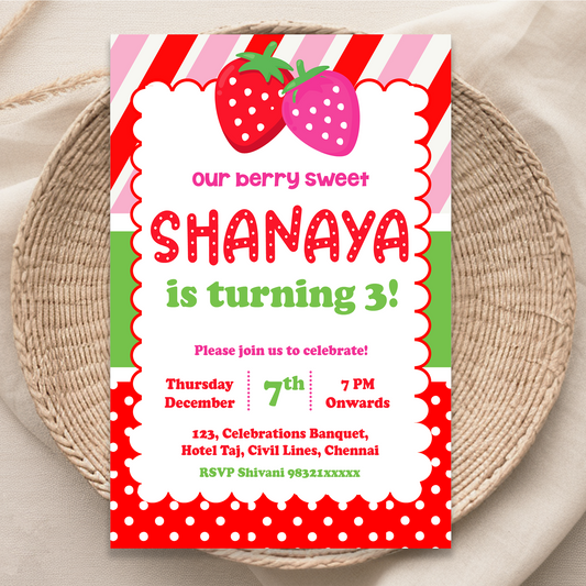 Strawberry Invite