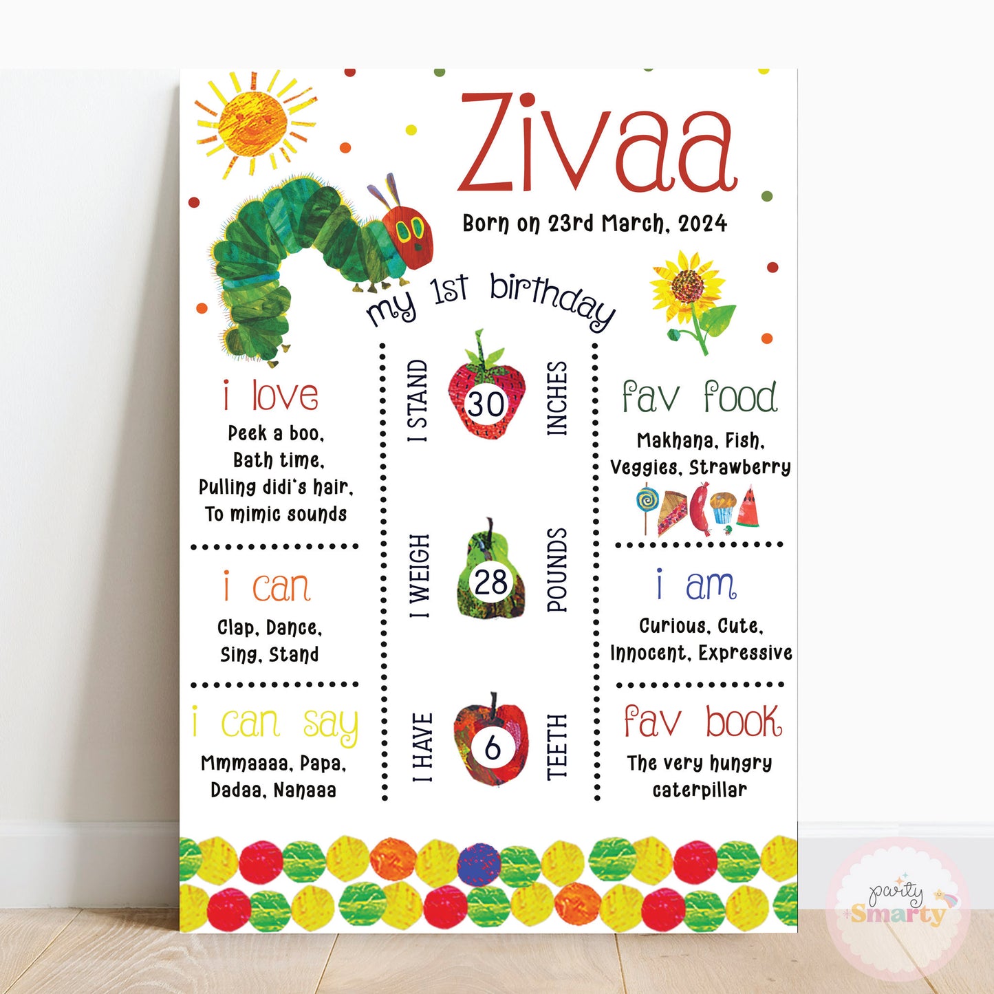 The Hungry Caterpillar Chalkboard