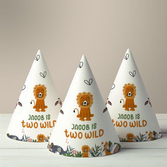Two Wild Party Hat (Set of 10)