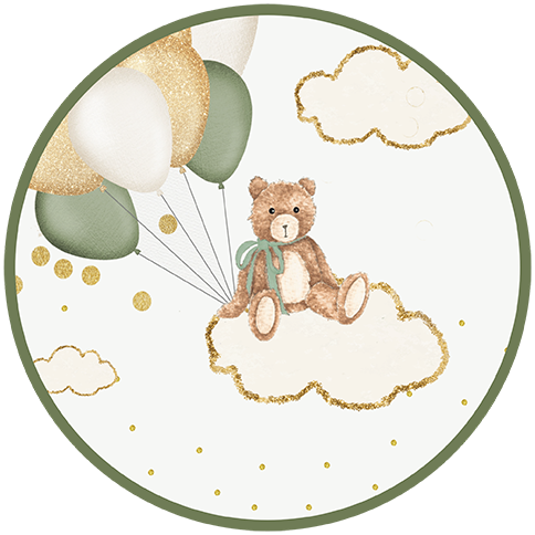 Green Teddy Baby Shower