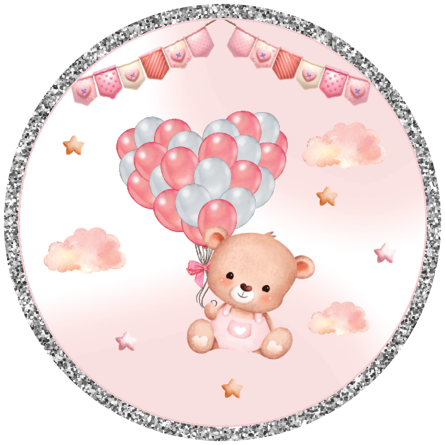 Baby Teddy Pink Half Birthday