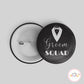 Groom squad black Button Badge