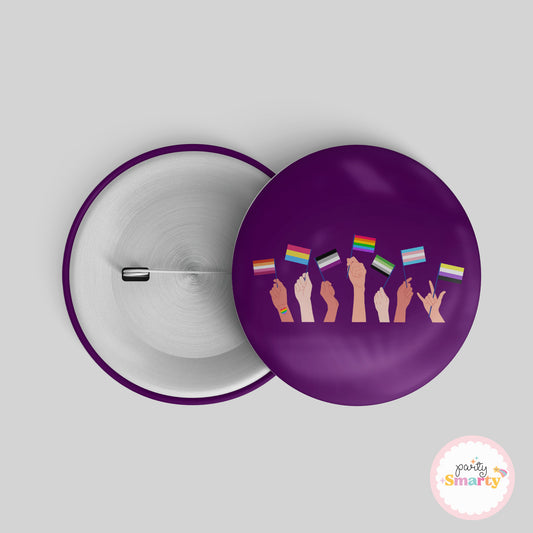 Pride Flag Button Badge