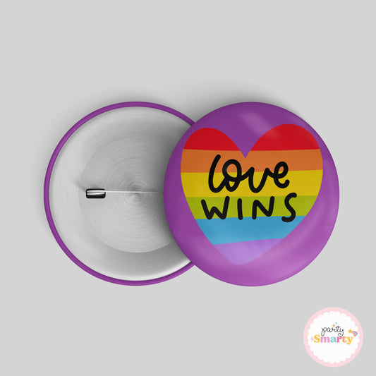 Love Wins Button Badge