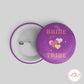 Bride Tribe Purple Button Badge