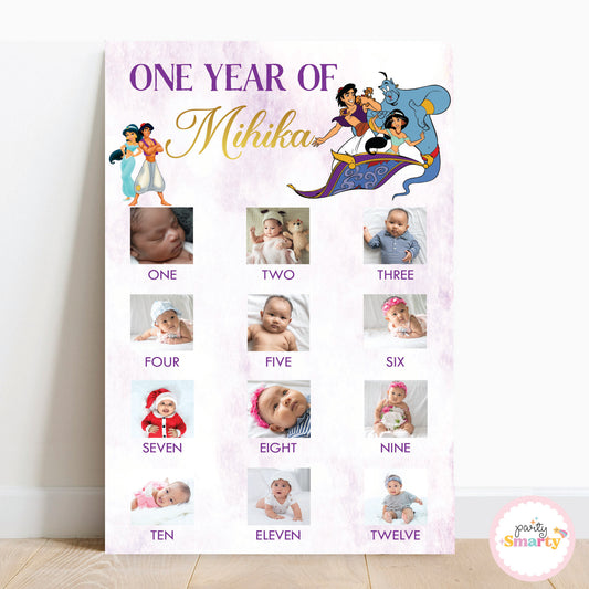 Aladdin 12 Month Photo Banner