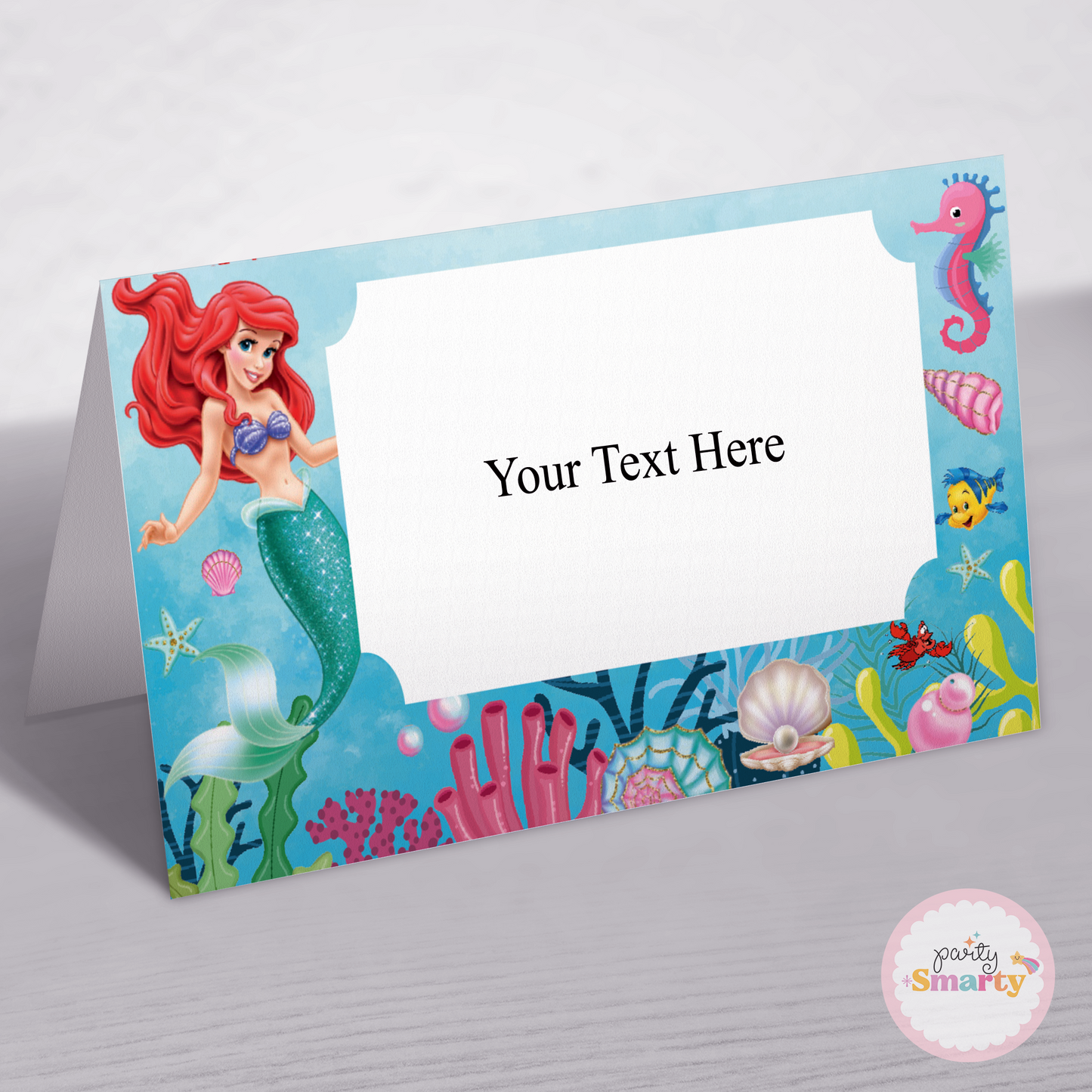 Ariel Mermaid Food Tags