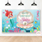 Ariel Mermaid Backdrop