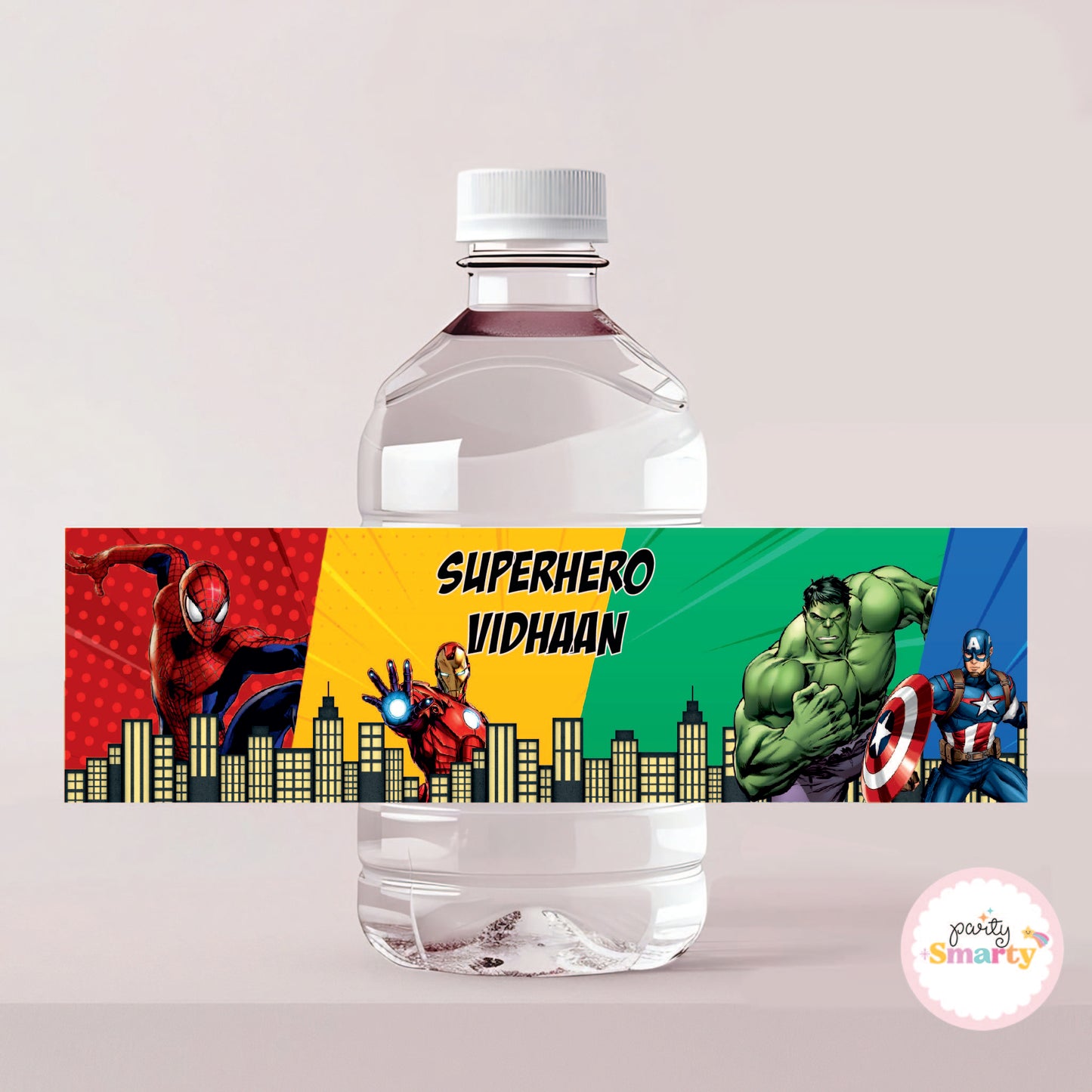 Avengers Bottle Label