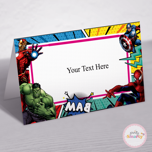 Avengers Food Tags