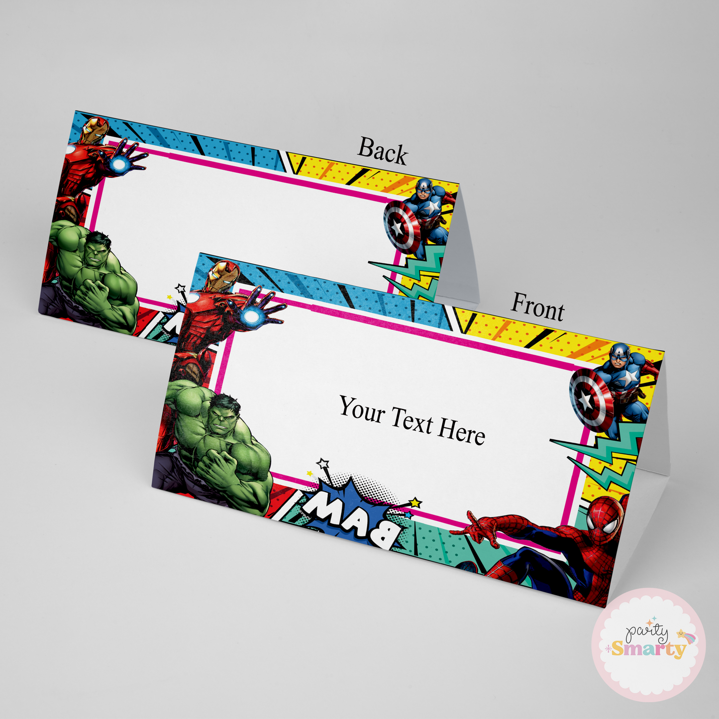 Avengers Food Tags