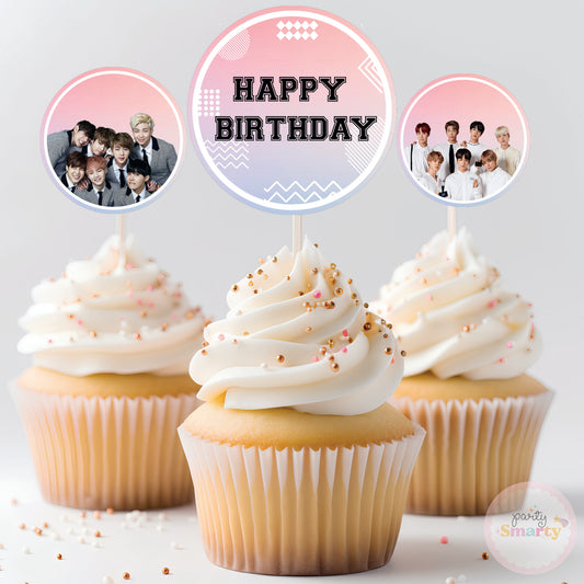 BTS Cupcake Topper