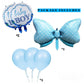 Baby Boy Welcome Bow Foil Theme Balloons (Set of 6)