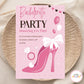 Pink Bachelorette Invite