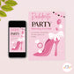 Pink Bachelorette Invite